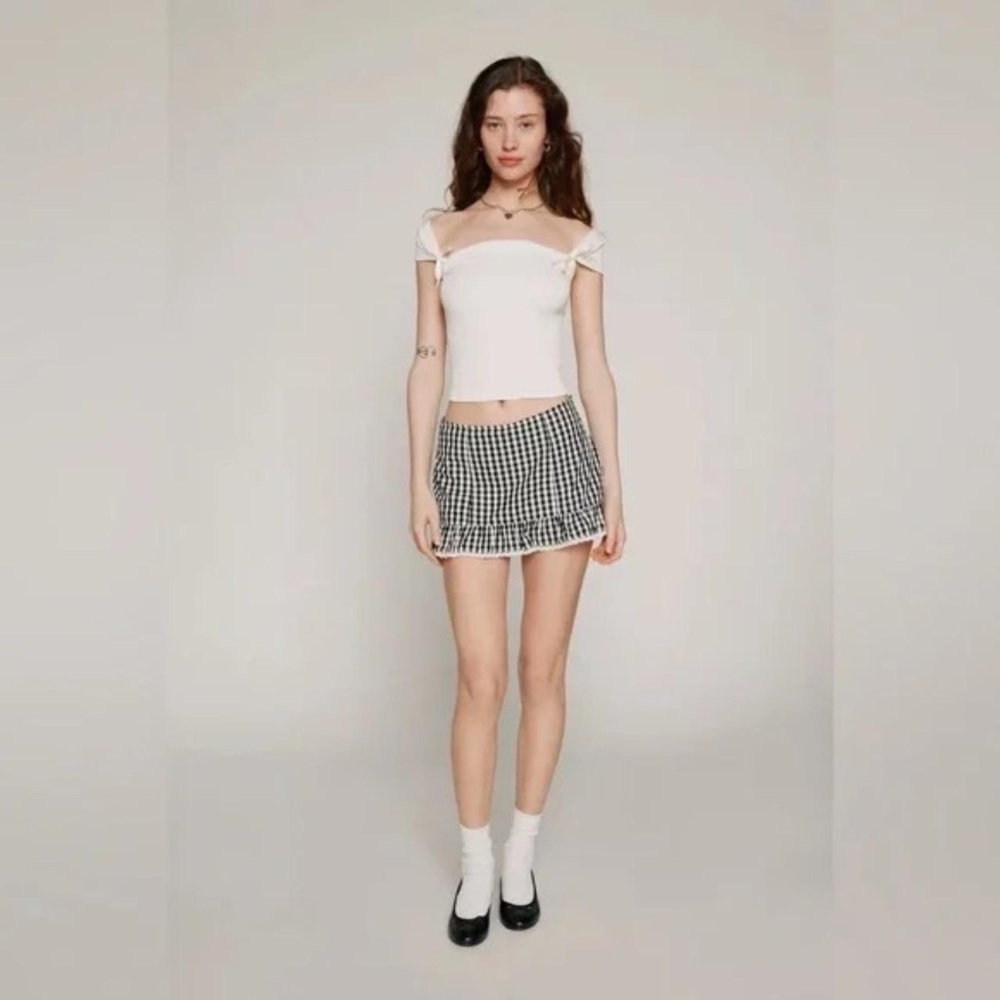 Urban Outfitters White and Pink Tank Top